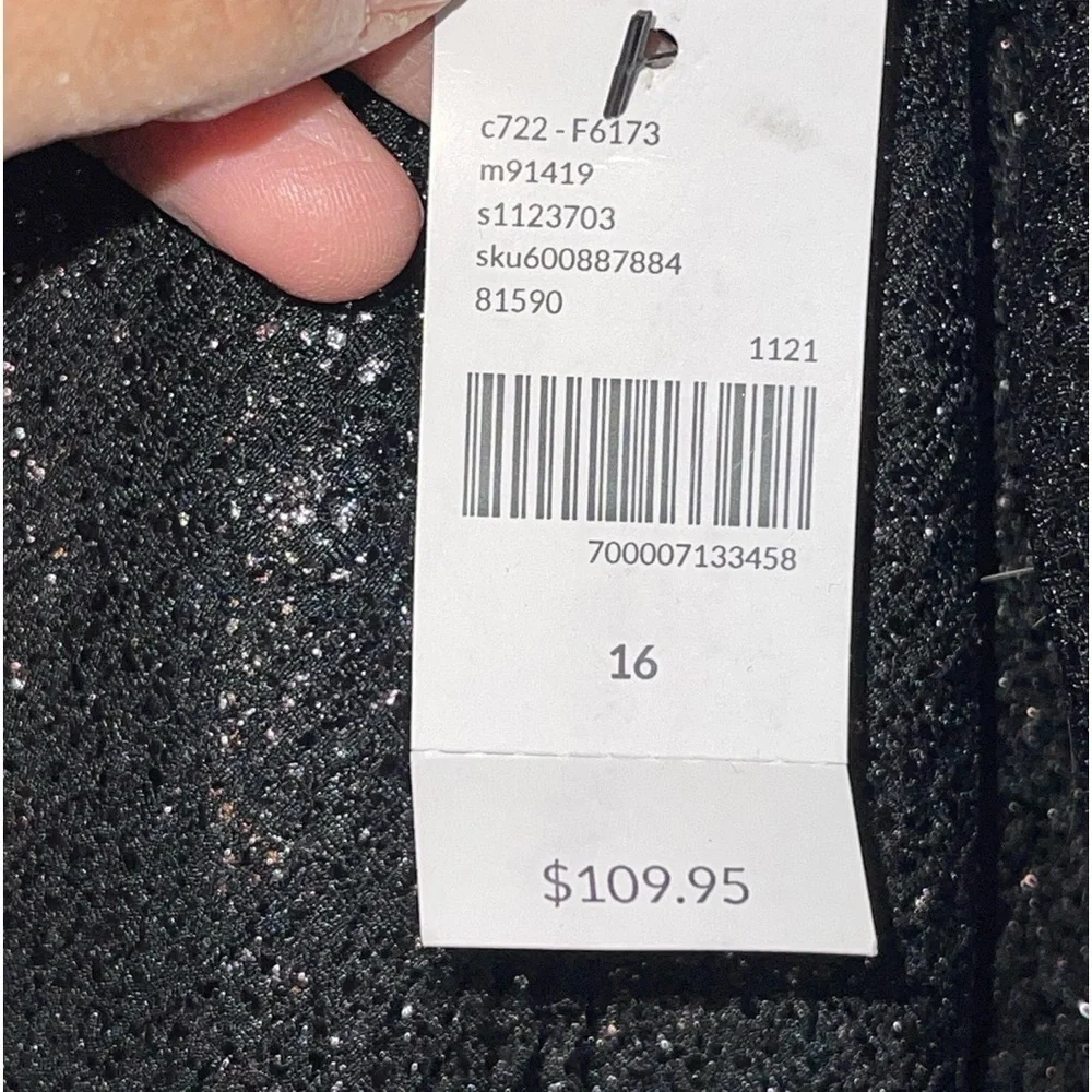 NWT Lane Bryant Surplice Foil Ombré faux wrap dress. Size 16 - Picture 7 of 7